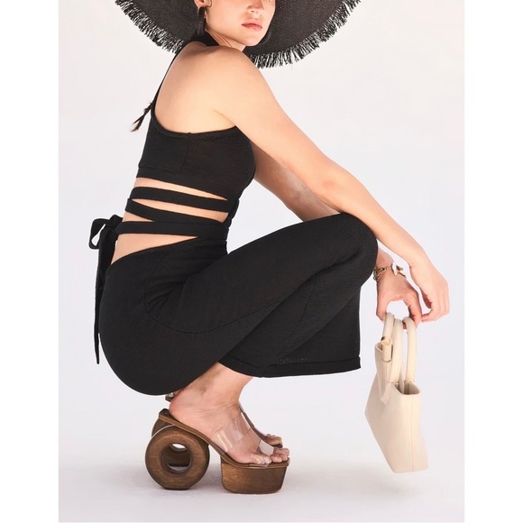 NWT Cult Gaia Midi Knit Cut-Out Aziza Halter Dress - Picture 4 of 7